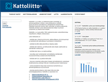 Tablet Screenshot of kattoliitto.fi